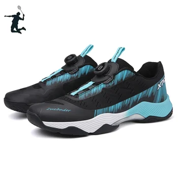 Професионални обувки за бадминтон Мъжки волейбол Обувки за тенис на маса Черни младежки тенис тренировки Спортни маратонки голям размер 46 47