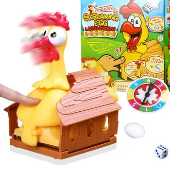 Трик кокошка снася яйца смешно играчка интерактивна игра на дъска