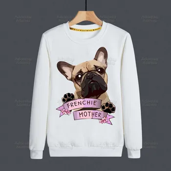 Френски булдог качулки жени/мъже мода Kawaii куче любовник графичен качулка суитчър гореща продажба случайни дрехи персонализиране
