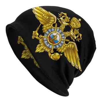 Хип-хоп Русия герб горд зимни топли жени мъже плетена шапка унисекс възрастни черепи