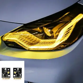 Car DRL Лимонено жълто червено За 2022 2023 BMW Серия 2 M2 LCI G42 G87 M240i CSL LED синьо дневно движение светлина мигач модул